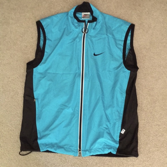 Nike Jackets & Blazers - Nike blue and black running vest